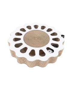 District 70 Katzen-Spielzeug Spielboard Sunny White, 32 x 32 x 6 cm