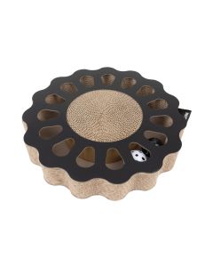 District 70 Katzen-Spielzeug Spielboard Sunny Black, 32 x 32 x 6 cm