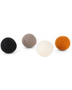 District 70 Katzen-Spielzeug Glow Felt Ball Toys, 35 mm, 4 Stück