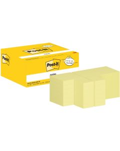 Post-it Notizzettel PEFC Vorteilspaket Gelb, 24 Blöcke