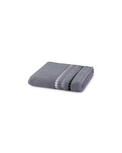 Frottana Duschtuch Line Points 67 x 140 cm, Stone Gray