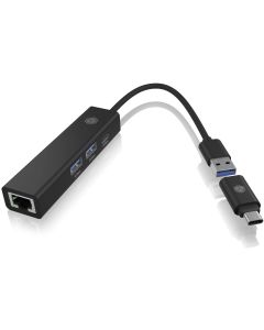 ICY BOX USB-Hub IB-HUB1439-LAN