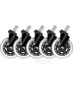 DELTACO Ersatzrollen Casters Schwarz