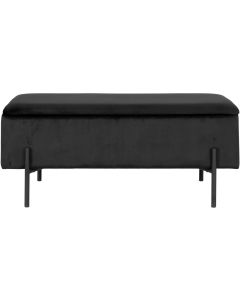 House Nordic Sitztruhe Watford 36.5 x 95 x 46 cm, Schwarz