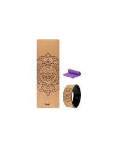 KOOR Yoga-Set 3-teilig, Kork