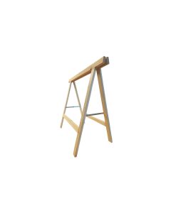 Holz Zollhaus Bockleiter aus Tanne 90 x 80 cm, Naturfarben