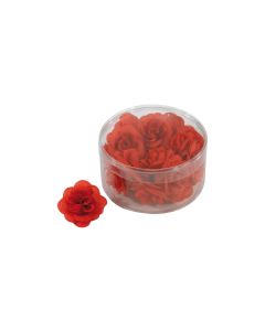 Dekomat AG Kunstblume Rosenblütenköpfe 20 Stück, Rot