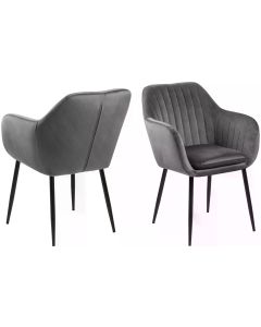 AC Design Stuhl Emilia Dunkelgrau