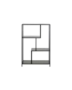 AC Design Regal Seaford 77 x 35 x 114 cm, Schwarz