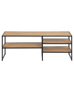 AC Design TV-Möbel Seaford 120 x 33 x 46 cm, Nature/Schwarz
