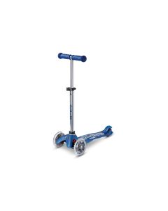 Micro Mobility Kickboard Mini Micro Deluxe Galaxy Glitter LED Blau