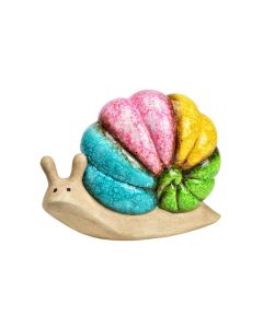 G. Wurm Dekofigur Schnecke Regenbogen Mehrfarbig