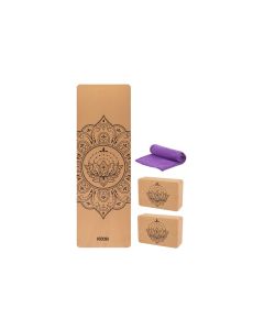 KOOR Yoga-Set 4-teilig, Kork
