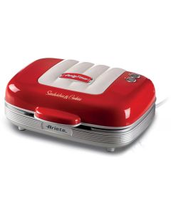 Ariete Multifunktionsgrill Party Time ARI-1972-RD 700 W, Rot/Weiss