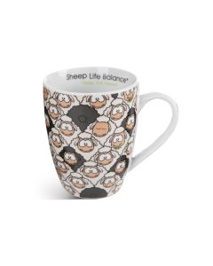 Nici Green Universaltasse Wooly Gang 310 ml, 1 Stück, Schwarz/Weiss