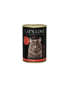 Cat's Love Nassfutter Adult Rind Pur, 400 g