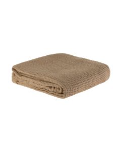 COCON Decke Waffeltuch 150 x 200 cm, Taupe