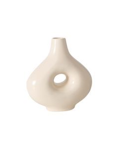 Boltze Vase Abela 21 cm, Crème