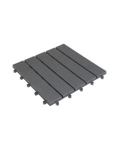 COCON Balkon-& Terrassenplatten Grau, 30 x 30 cm, 6 Stück