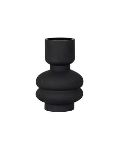 House Nordic Vase rund 22 cm, Schwarz