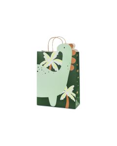 Partydeco Geschenktasche Dinosaurier 10 x 24 x 37 cm, Grün