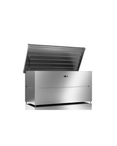 Colibri Gartenbox S mit Schloss, 135 x 65 x 73 cm, Silber