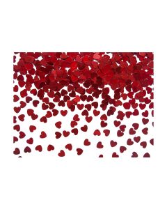 Partydeco Streudeko Herzen Rot, 5 mm, 30 g