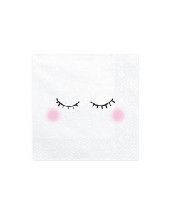 Partydeco Papierservietten Smiley 33 cm x 33 cm, 20 Stück