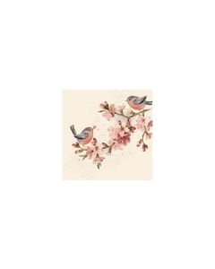 Braun + Company Papierservietten Cherry Blossom Love 33 cm x 33 cm, 20 Stück