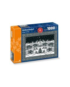 Carta.Media Puzzle Weihnachtsdorf Scherenschnitt
