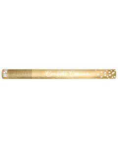 Partydeco Streudeko Konfettikanone Herzen Gold, 60 cm