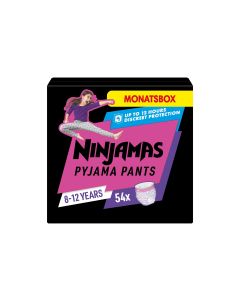 Pampers Nachtwindeln Ninjamas Mädchen 8-12 Jahre, 54 Stk.