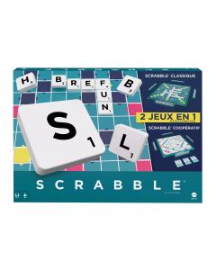 Mattel Spiele Familienspiel Scrabble Classique 2 en 1 -FR-