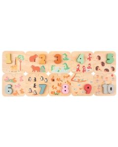 Spielba Holzspielwaren Puzzle Zahlen 1 - 10