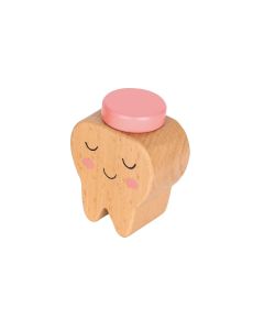 Spielba Holzspielwaren Milchzahndose Zahn rosa