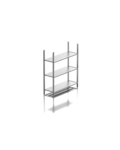 Guardi Regalsystem 60 cm zu Gerätehaus L, Silber