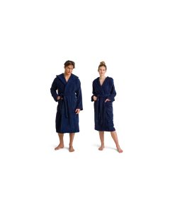 Möve Bademantel Superwuschel L, Blau