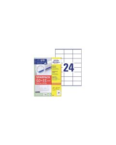 Avery Zweckform Universal-Etiketten 70 x 36 mm, 1560 Etiketten / 65 Bogen