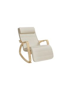 Songmics Schaukelstuhl 91 cm x 115 cm, Beige