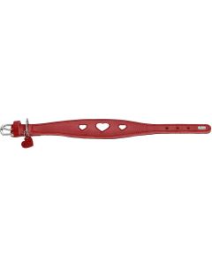 Hunter Halsband Windhund Love 37/XS-S, Rot/Schwarz