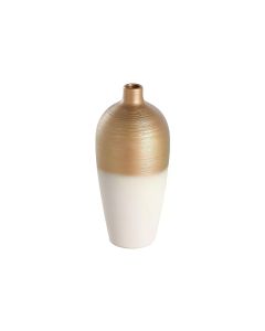 EGLO Vase Saryksu 28 cm, Gold/Weiss