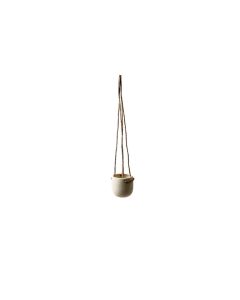 Esmée Blumentopf zum Hängen 9 cm, Beige