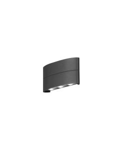 Konstsmide Wandleuchte Chieri, 3000K, 6 x 1.2W, Schwarz
