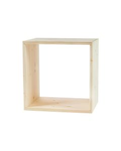 Holz Zollhaus Regal Lotti 40 x 40 x 30 cm, Nature