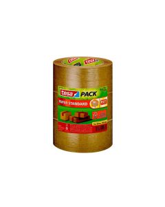 tesa Klebeband 3 x Papier Standard ecoLogo 50 mm x 50 m, Braun