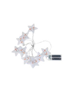 COCON Lichterkette Stoffsterne, 165 cm