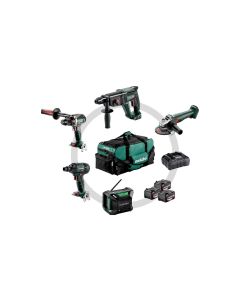 Metabo Akku-Maschinen Set Bauhandwerk, 125 Quick+SSW 18 LTX 200+ULA