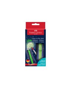 Faber-Castell Glitterpaste Glow in the dark 2 Tuben je 12 ml