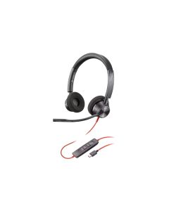 Poly Headset Blackwire 3320 USB-A/C, Schwarz