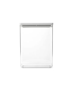 Brabantia Vorratsdose Tasty+ 5.4 l, Hellgrau/Transparent